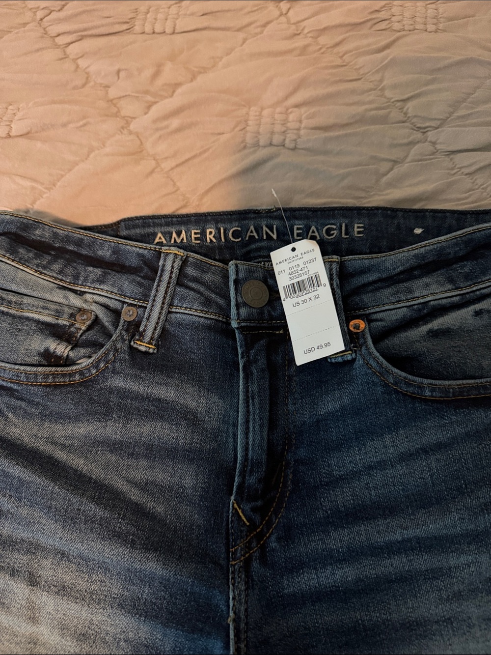 American Eagle Outfitters Dark Blue Washed Men’s Jeans